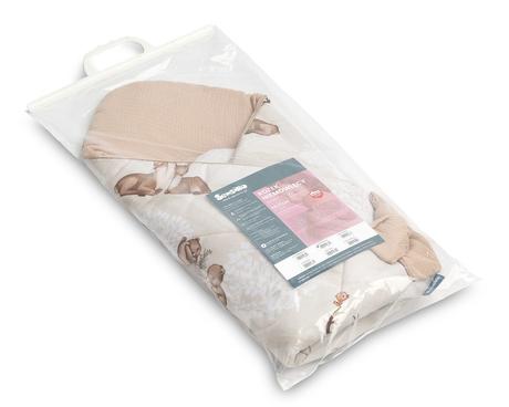 Sensillo mušelinová zavinovačka hnedý háj 75x75cm,