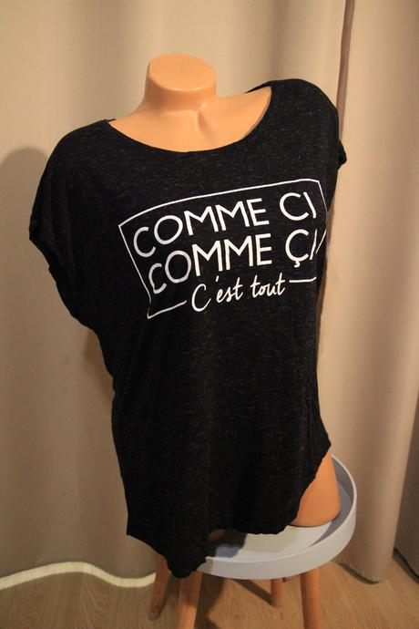 Čierny oversize top, l, l