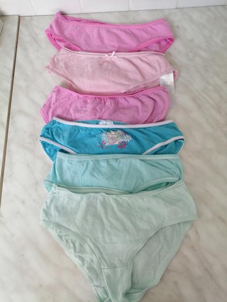 Nohavičky pre dievčatka 6 ks vel. 6-7 rokov, f&f,116