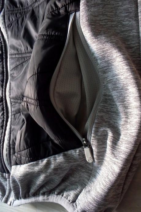 Mikina na zips zn. klimatex, v. l, čierna/šedá, l