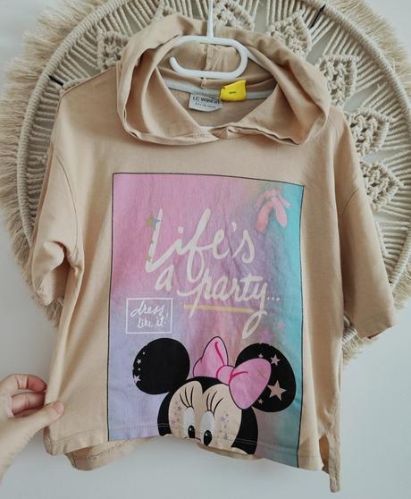 Oversize top s kapucňou minnie, disney,134