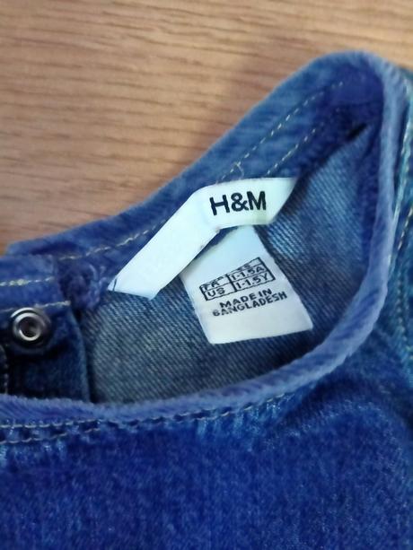 Riflové šaty hm 86, h&m,86