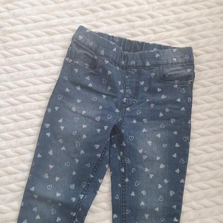 Riflové legínky so srdiečkami, kiki&koko,116