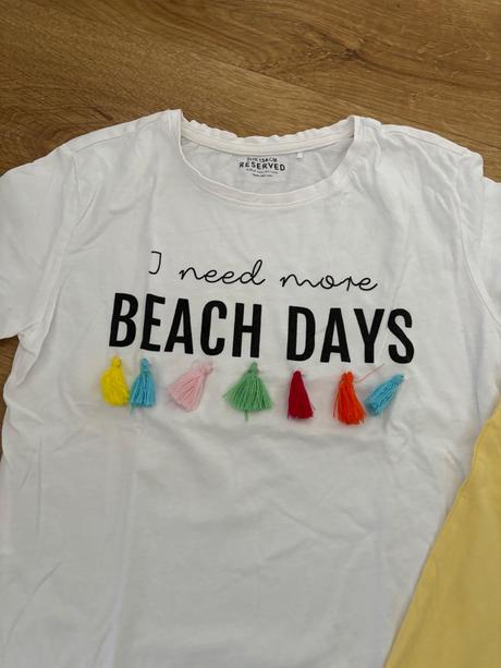 2 pack ziarive dovolenkové tricka 134/140, reserved,134