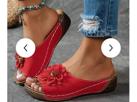 Šľapky s kvetinkou, 43