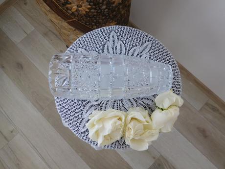 Krásna kryštálová váza -top top stav, 