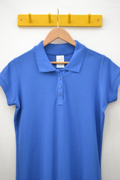 Dámska bavlnená kráľovsko modrá polokošeľa xl, xl