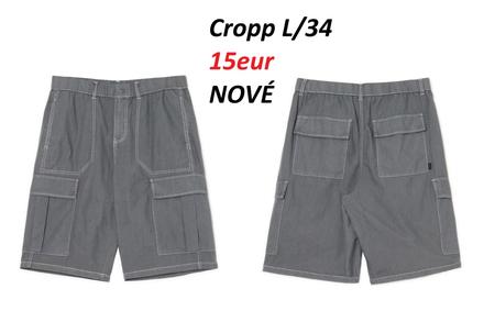 Kraťasy cropp tmavosivé, l