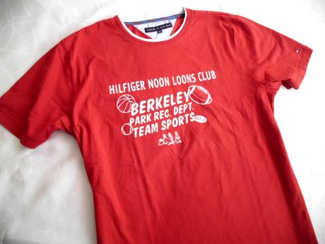 Červené xl, tommy hilfiger,xl