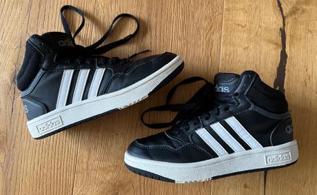 Čierne vyššie tenisky adidas č. 32, adidas,32
