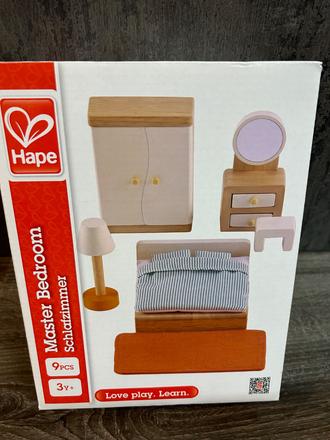 Hape - nabytok do domčeka spálňa,