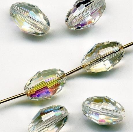 Korálky brúsené 10 mm oválne, 