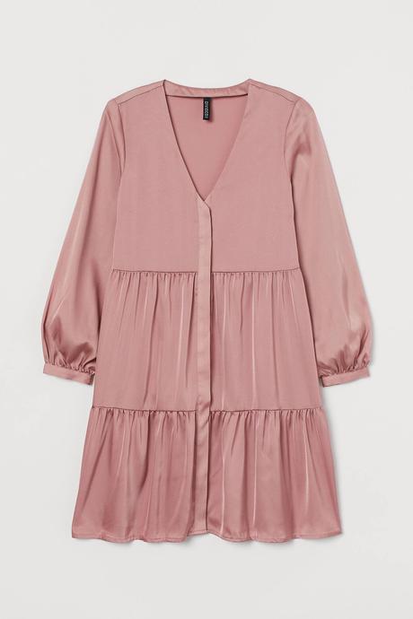 Saténové saty hm, h&m,s