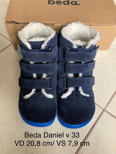 Zimné barefoot topánky beda daniel, v 33, beda,33