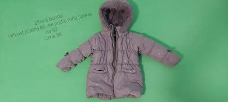 Predám zimnú bundu, pepco,86