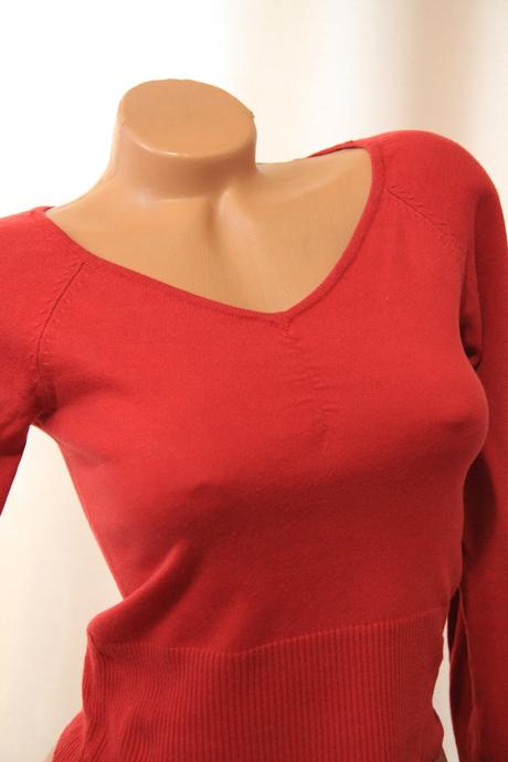Červený sveter, s, s