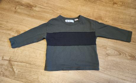 Krásne žlto-horčicové tričko a kaki tričko zara, 98