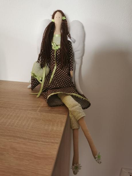 Látková bábika-anjel, 