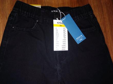 Džínsy jogger, sinsay,32