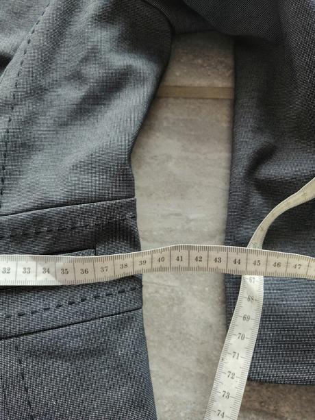 Kvalitné sivé sako mas, v38, marks & spencer,38