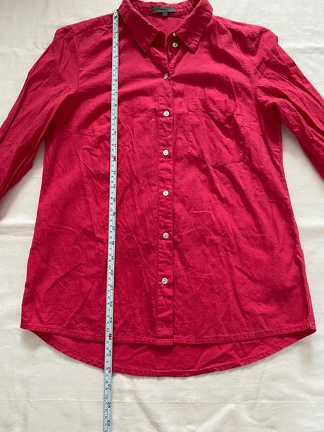 Bavlnená košeľa fuchsiovej farby, 36