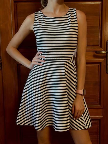 Šaty pruhované, h&m,s