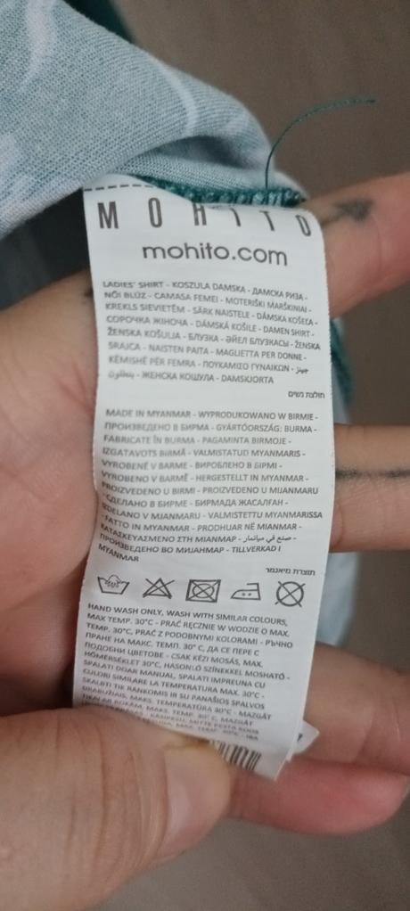 Viskozova bluzka mohito s 3/4 rukavmi, mohito,m