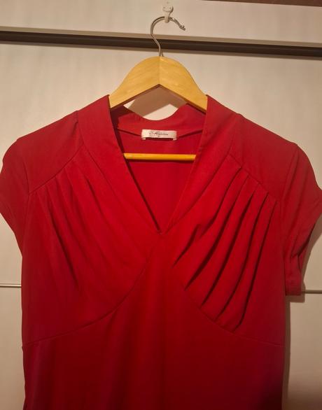 Červené retro vintage šaty 1930 - 1940s, m