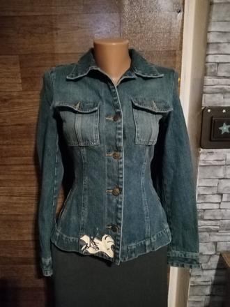 Dámsky riflovy kabátik, s