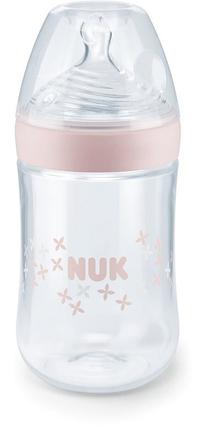 Nuk dojčenská fľaša nature sense 260 ml ružová, nuk