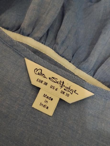 Miss selfridge bavlnená vyšívaná blúzka, miss selfridge,38