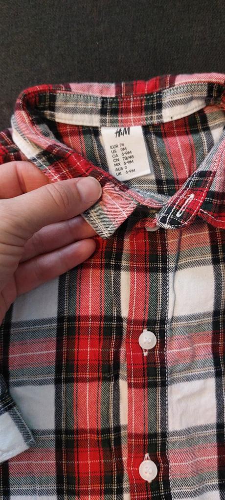 Károvaná košeľa h&m, h&m,74