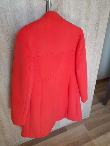 Oranžový kabát, jarník, xs/s, marks & spencer,s