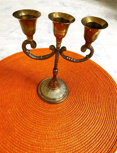 Starožitný svietnik kandeláber, 