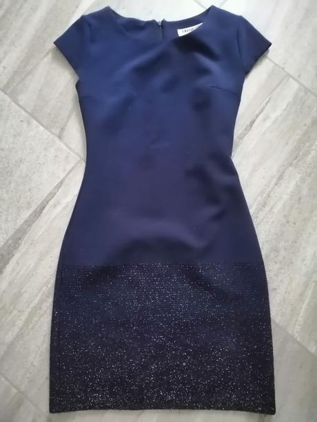 Tmavomodré šaty trendup v38, 38