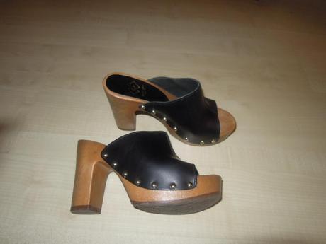 Čierne kožené vsuvky humanic 36, humanic,36