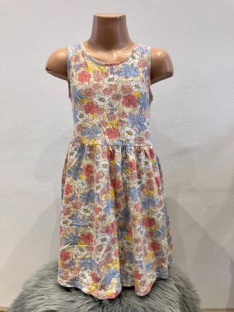 Dievčenské bavlnené šaty s kvetmi (6-8 r.), h&m,122