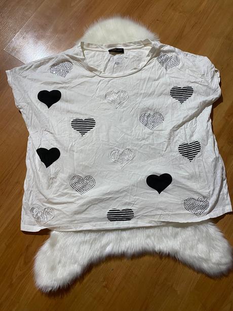 Tričko zo srdiečkami twinset, twinset,xs