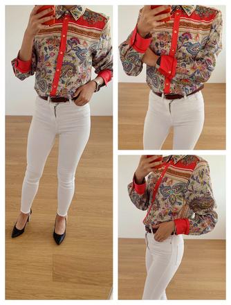 Zara satenova bluzka, zara,xs