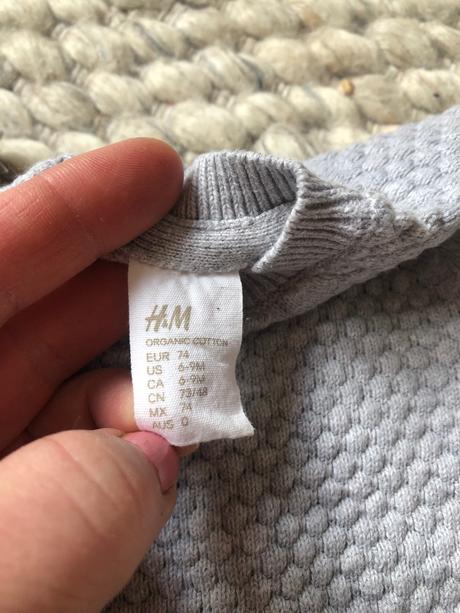 Svetrík z organickej bavlny, h&m,74