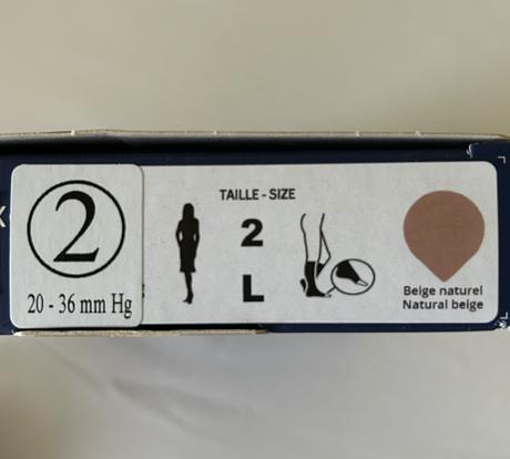 Kompresívne podkolienky zn.thuasne veľ.2/l, 