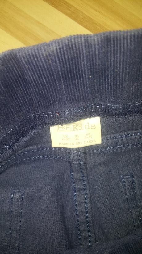 Elastické menčestrové nohavice f&f 98, f&f,98