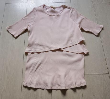 Vrúbkované tehotenské tričko h&m mama, h&m,xl