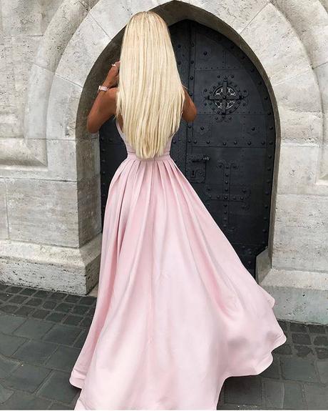 Ružové spoločenské šaty bride, l / m / s / xs