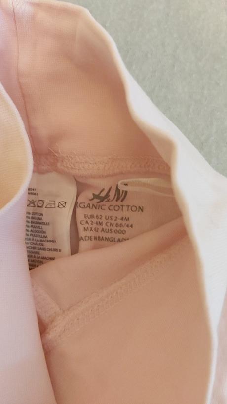 2 ks polodupačky h&m 62, h&m,62