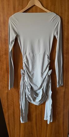 Lioness koktejlové minišaty sivomodré xs 34, xs