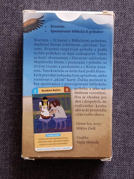 Biblické hracie karty mojžišovo putovanie kvarteto,