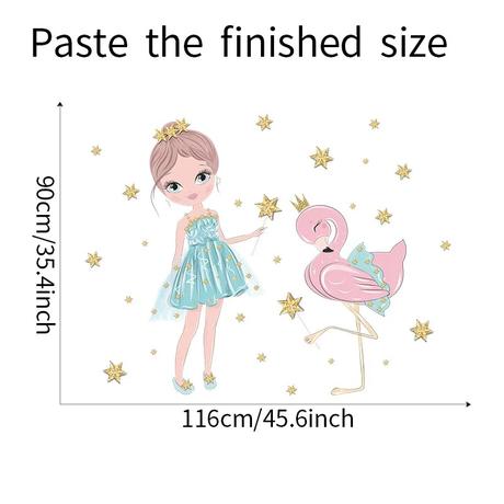 Krásna veľká nálepka na stenu do izbičky, 