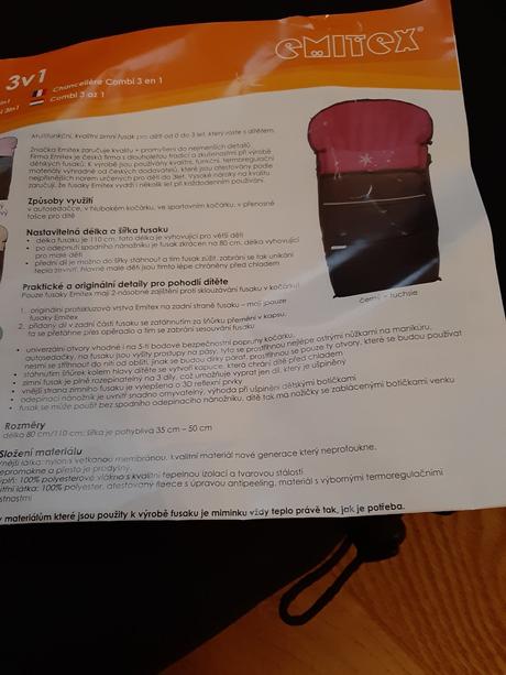 Fusak combi 3v1, emitex