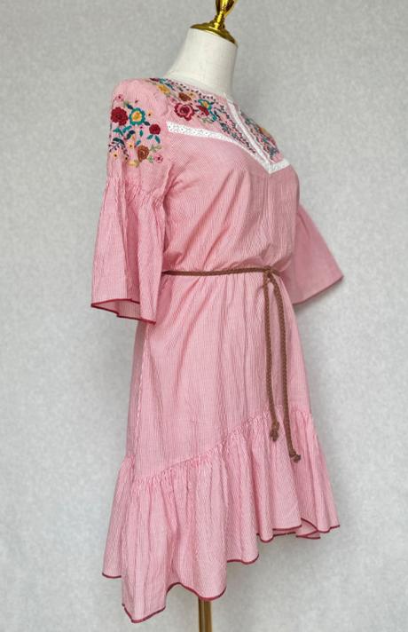 Vyšívané tunikové šaty, zara,xs